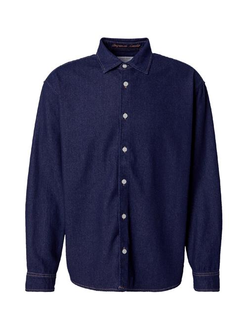JACK & JONES Skjorte 'JORNorrebro'  mørkeblå