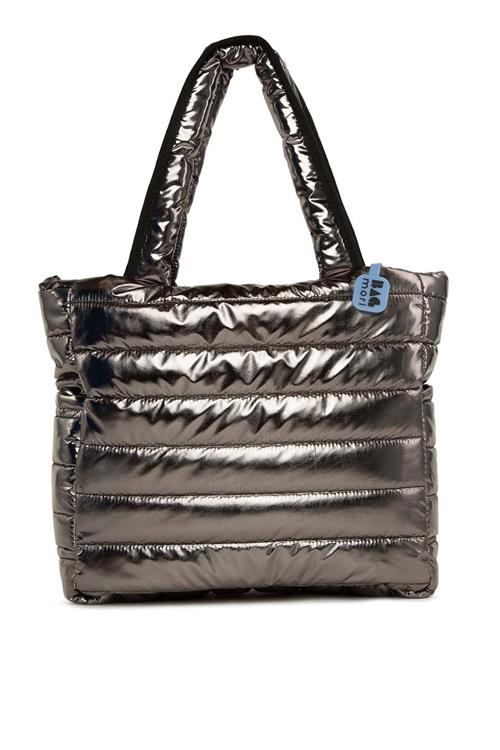 Bagmori Skuldertaske 'Puffige'  sølv