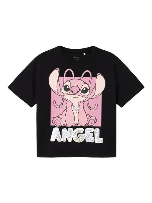 NAME IT Bluser & t-shirts 'NKFNyri Stitch'  lyserød / pitaya / sort / hvid