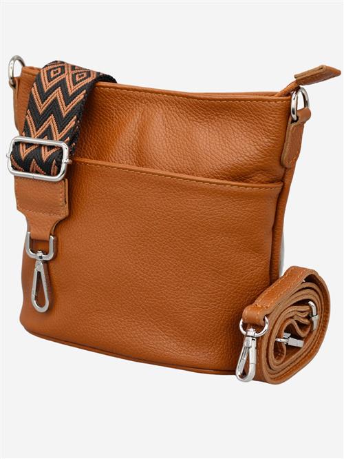 Adel Bags Skuldertaske 'Lina'  cognac