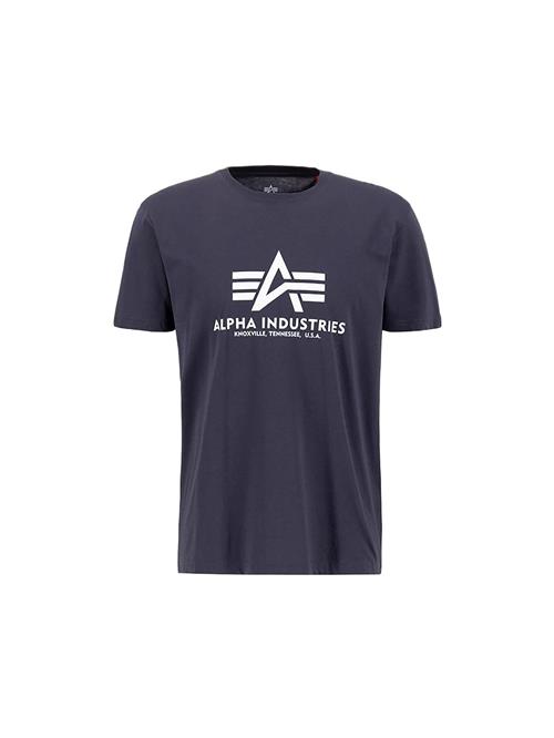 ALPHA INDUSTRIES Bluser & t-shirts  mørkegrå / hvid