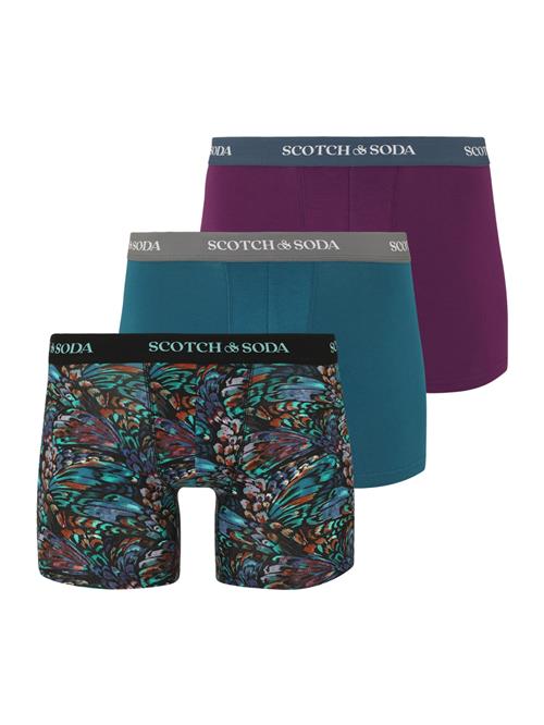 SCOTCH & SODA Boksershorts  turkis / cognac / petroleum / bær