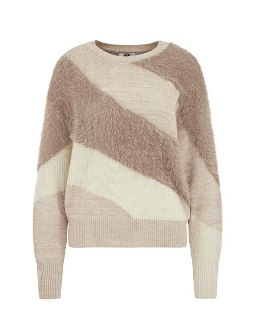 WE Fashion Pullover  creme / beige-meleret / greige