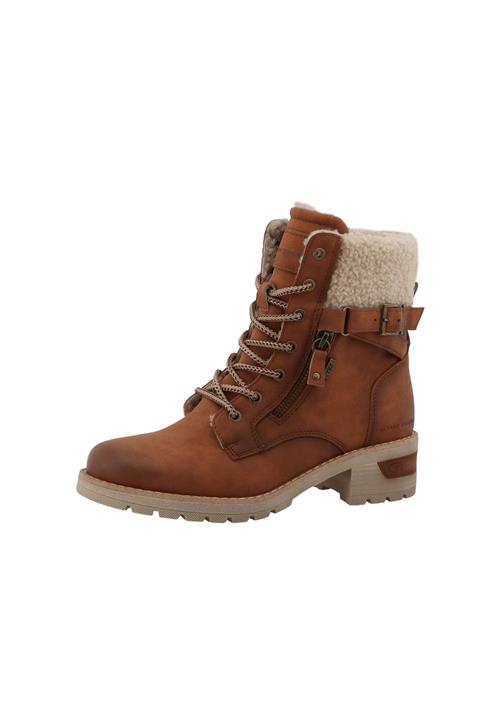 TOM TAILOR Snørestøvletter  brun