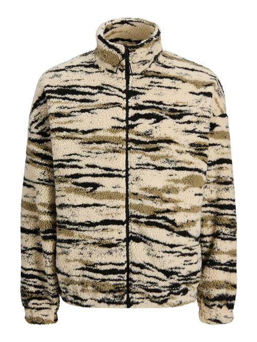 JACK & JONES Fleecejakke  beige / sennep / sort
