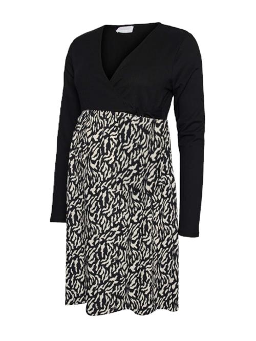 MAMALICIOUS Kjole 'MLMARI'  sort / hvid