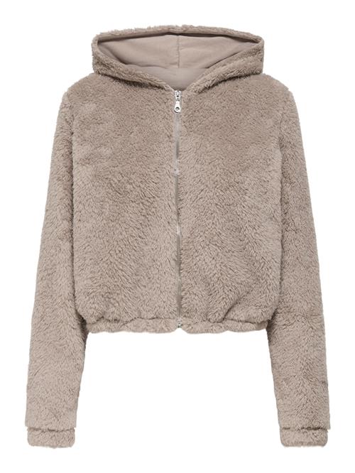 ONLY PLAY Funktionsfleecejakke 'ONPCas-Fluf'  mørkebeige