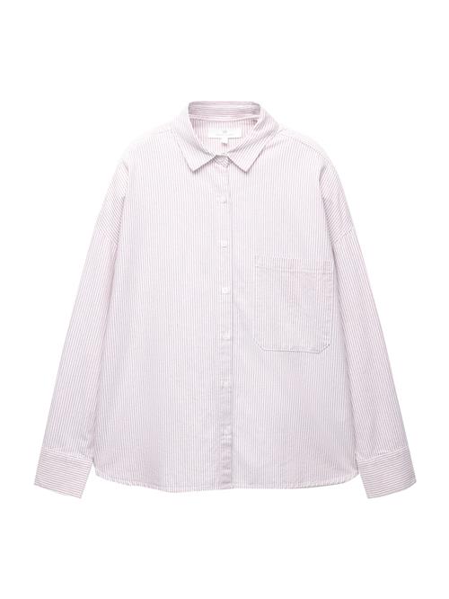 Pull&Bear Bluse 'PACIFIC'  lysviolet / hvid