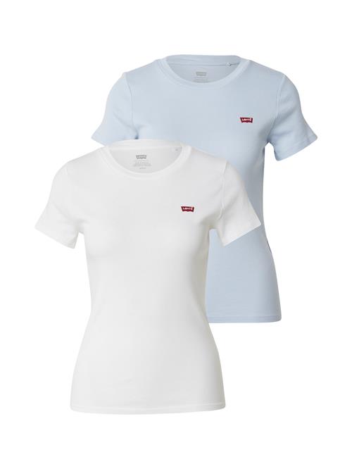 LEVI'S ® Shirts 'Essential Tee (2-Pack)'  pastelblå / hvid