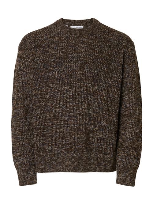 SELECTED Pullover 'SLHTilum'  mørkebrun