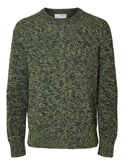 SELECTED Pullover 'SLHTilum'  beige / natblå / grøn