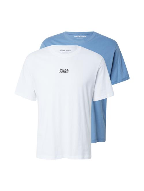 JACK & JONES Bluser & t-shirts 'JWHCLASSIC'  royalblå / hvid