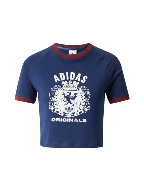 ADIDAS ORIGINALS Shirts  mørkeblå / mørkerød / hvid