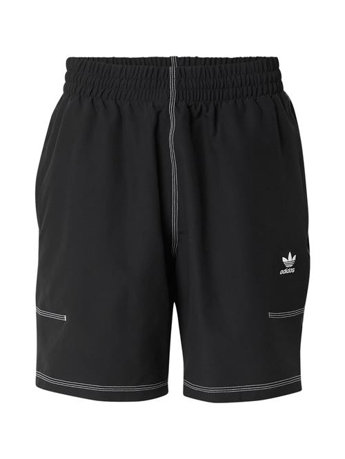 ADIDAS ORIGINALS Bukser 'Essentials'  sort / hvid