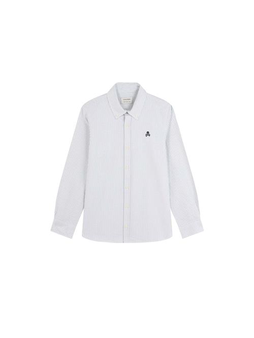 Scalpers Skjorte ' '  lysegrå / hvid