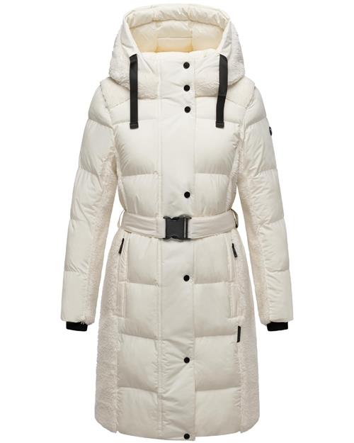 NAVAHOO Vinterfrakke  sort / hvid