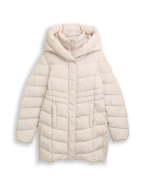 TOM TAILOR Vinterfrakke  naturhvid