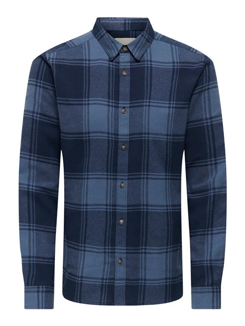 Only & Sons Skjorte 'ONSGUDMUND'  blå / marin