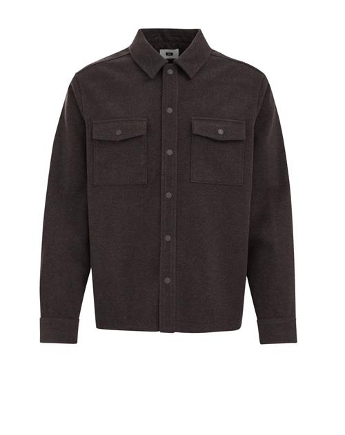 WE Fashion Skjorte  mørkebrun