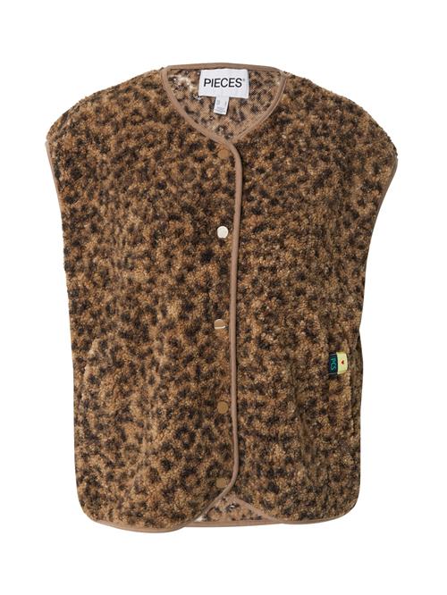 PIECES Vest 'PCKATTY'  camel / mørkebeige / brun