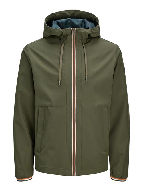 JACK & JONES Overgangsjakke  grøn / orange / hvid