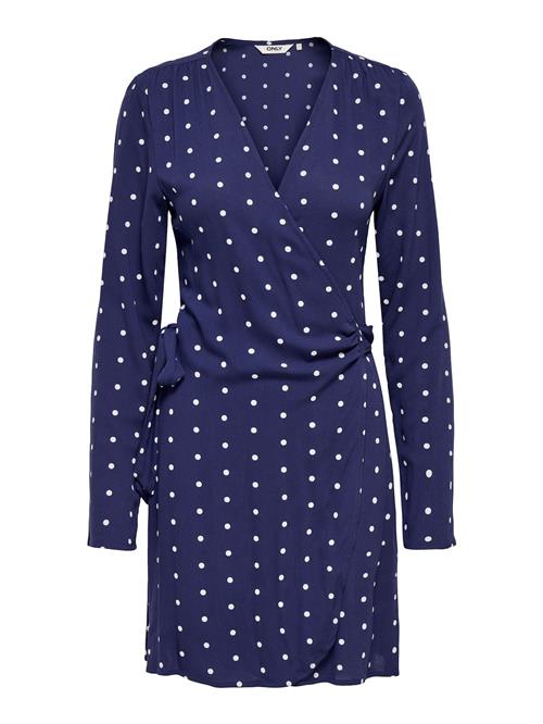 ONLY Kjole  mørkeblå / hvid