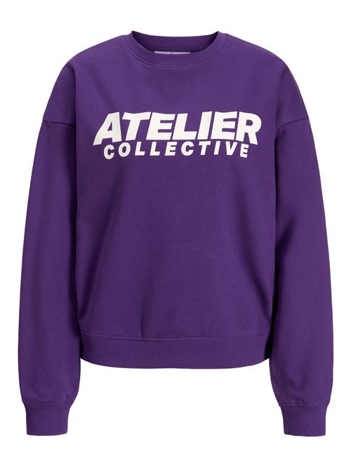 JJXX Sweatshirt 'JACKIE'  purpur / hvid