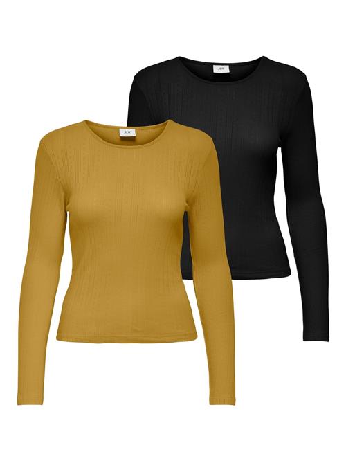 JDY Shirts 'SALSA'  sennep / sort