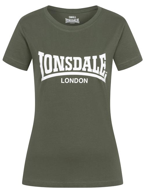 LONSDALE Shirts 'Cartmel'  oliven / hvid