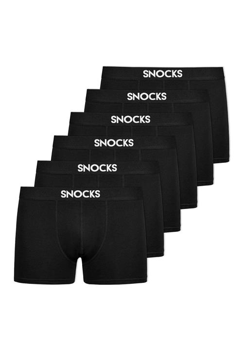 SNOCKS Boksershorts 'SNOCKS'  sort / hvid