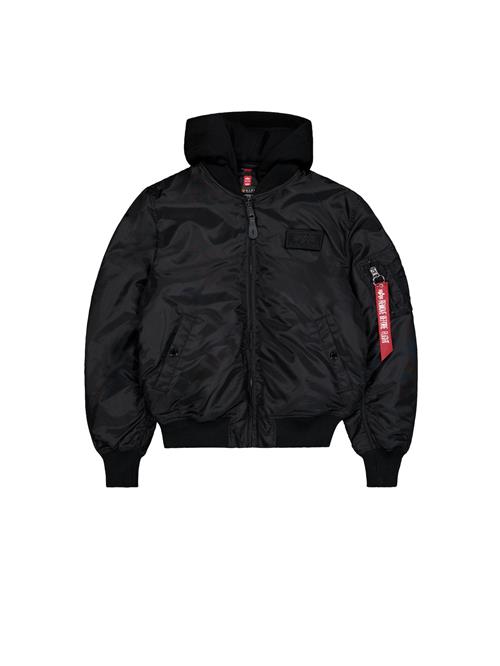 ALPHA INDUSTRIES Overgangsjakke 'MA-1 TT'  rød / sort / hvid