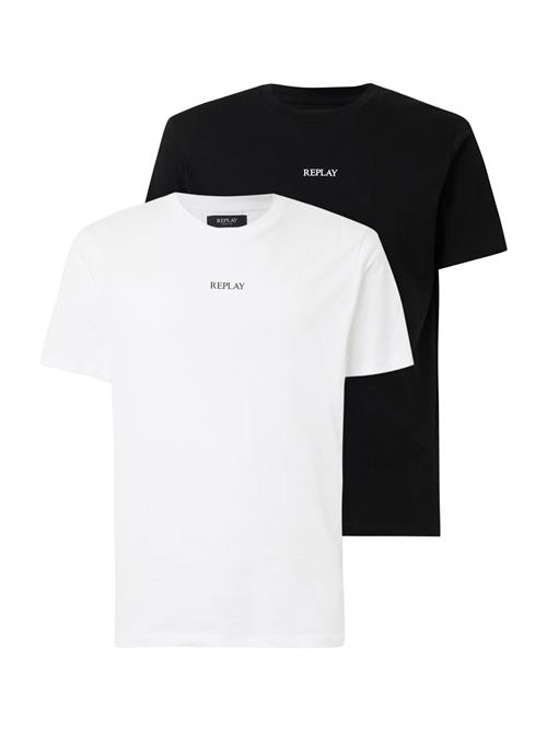 REPLAY Bluser & t-shirts  sort / hvid