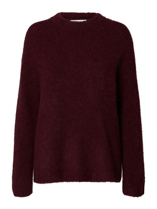 SELECTED Pullover i overstørrelse 'SLFGabriella'  aubergine