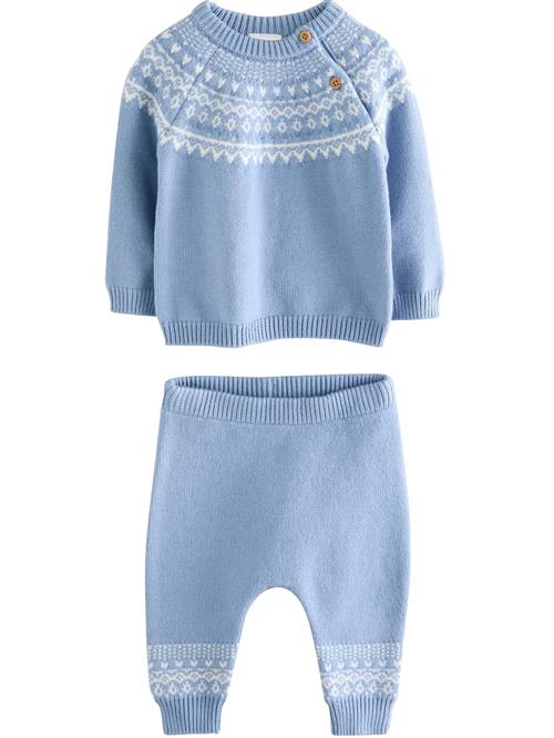 Next Sæt  lyseblå / hvid