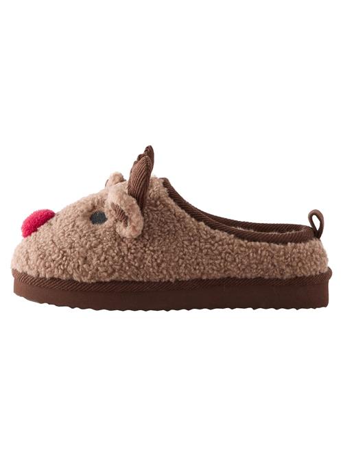 Next Hjemmesko  brun / rød / sort