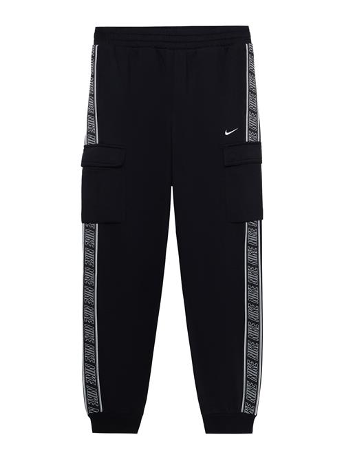 Nike Sportswear Bukser 'CLUB+'  sort / hvid