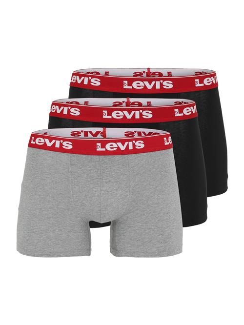 LEVI'S ® Boksershorts  grå-meleret / rød / sort / offwhite