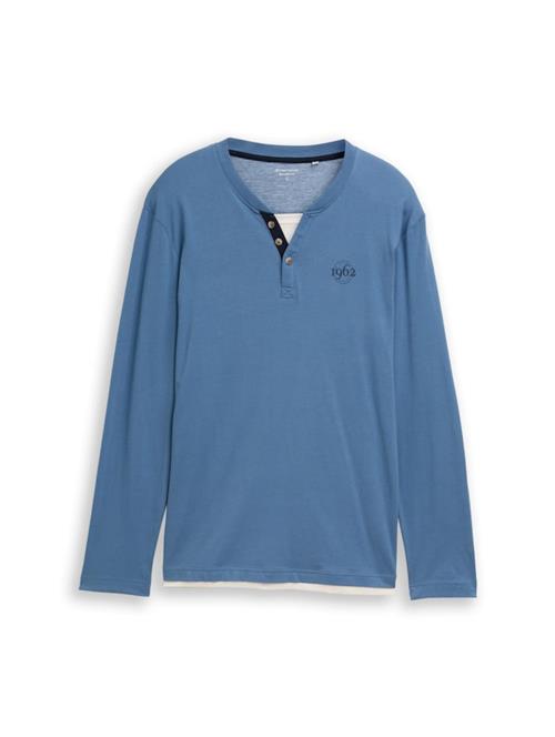 TOM TAILOR Bluser & t-shirts  røgblå / sort / hvid