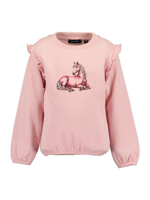 BLUE SEVEN Sweatshirt  gammelrosa / lys pink / sort