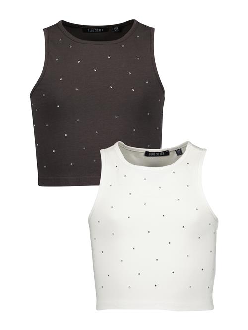 BLUE SEVEN Overdel  mørkebrun / hvid