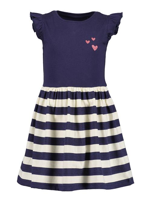 BLUE SEVEN Kjole  navy / pink / hvid