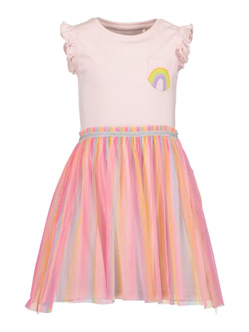 BLUE SEVEN Kjole  grøn / lyselilla / orange / lyserød