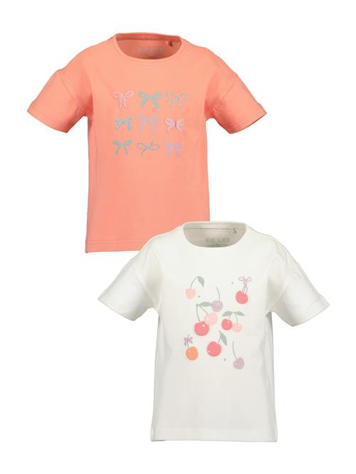 BLUE SEVEN Bluser & t-shirts  lyseorange / rosé / sølv / naturhvid
