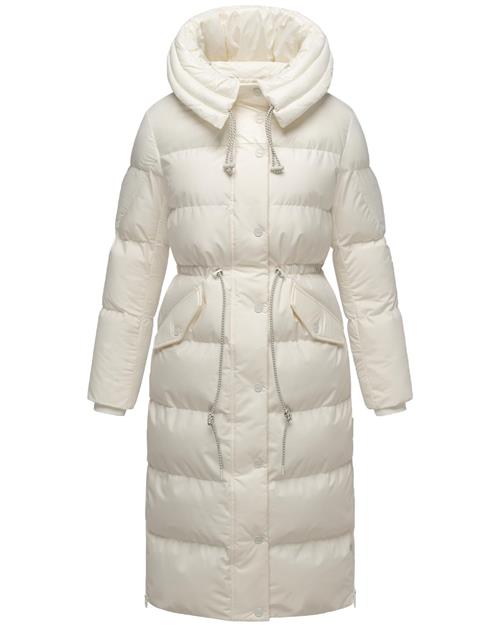 NAVAHOO Vinterfrakke 'Knusperherz 14'  hvid