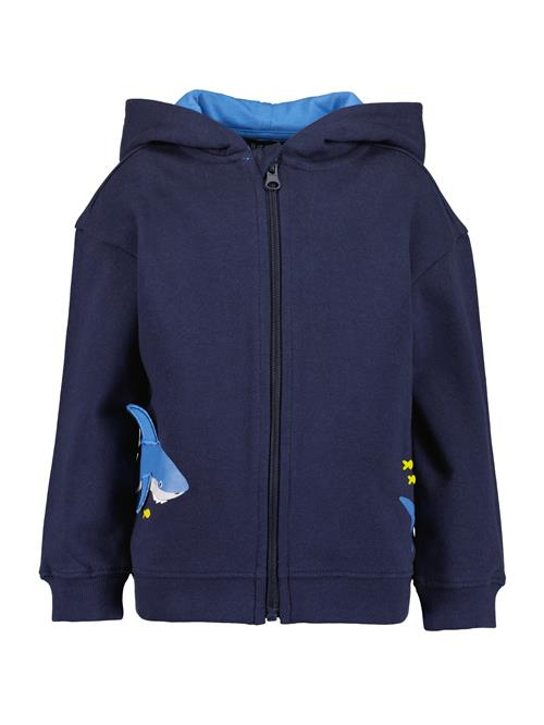 BLUE SEVEN Sweatjakke  navy / himmelblå / hvid