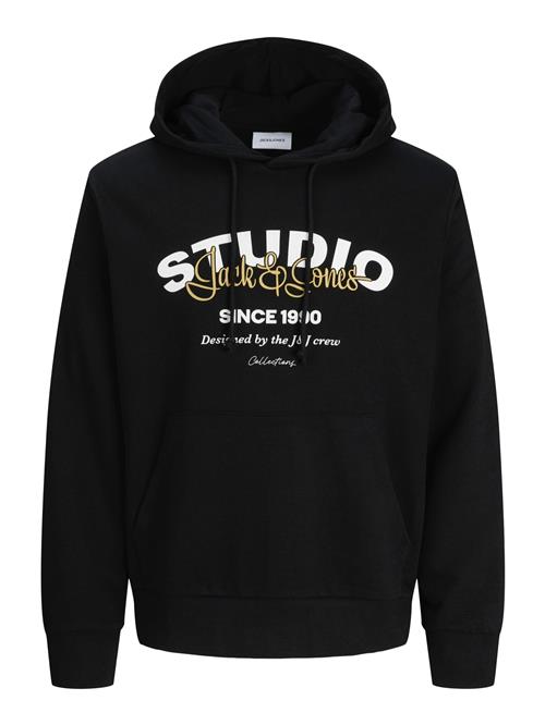 JACK & JONES Sweatshirt 'JJYuki'  gul / sort / hvid