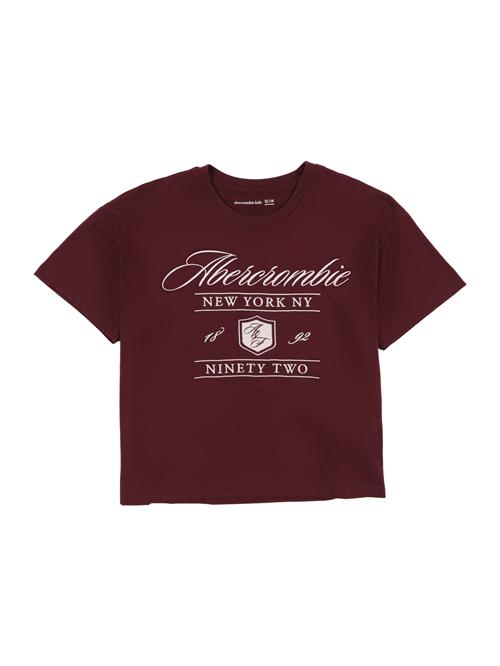 Abercrombie & Fitch Bluser & t-shirts  burgunder / hvid