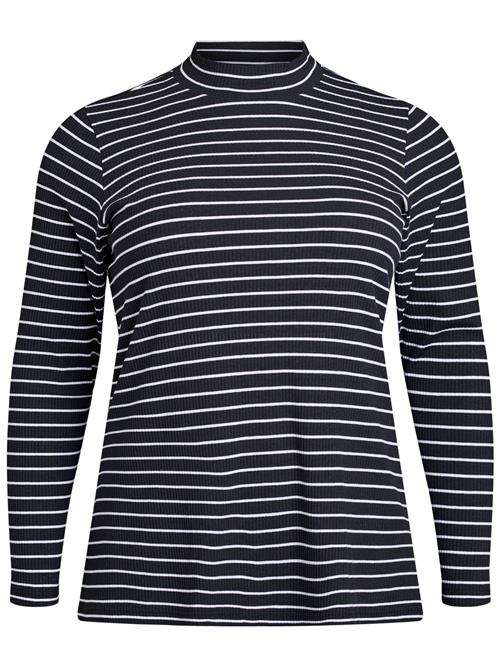 Zizzi Shirts 'MSIBINE'  sort / hvid