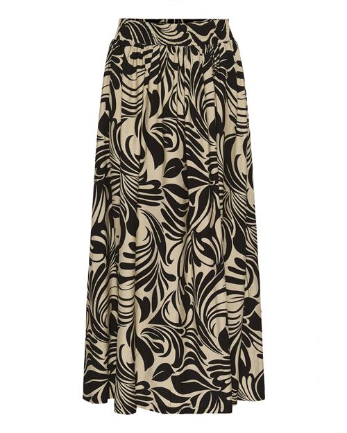 Kaffe Nederdel 'Celia'  creme / sort