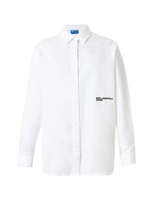 KARL LAGERFELD JEANS Bluse  sort / hvid